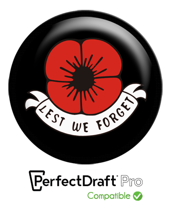 Lest we forget (Poppy) | Medallion (PerfectDraft Pro)