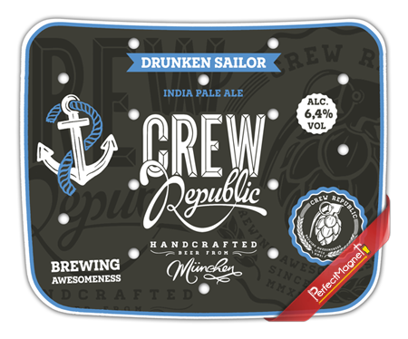 Crew Republic Drunken Sailor | DripTray Magnet (Small)